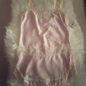 Pink lace night gown
